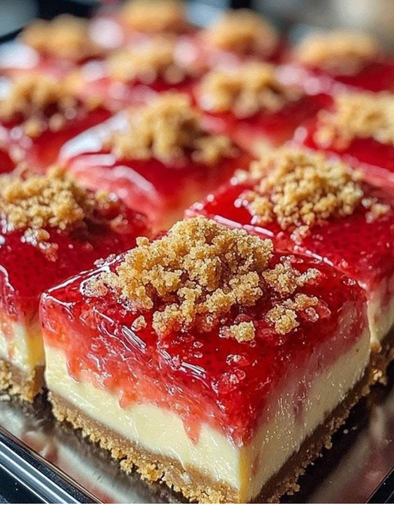 Strawberry Cheesecake Bars Delicious Recipes